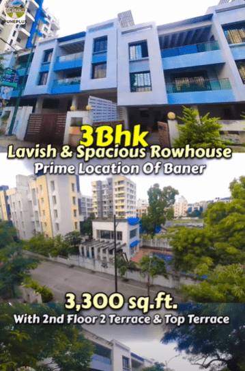 Pune-Baner - 3 BHK(3300 SQFT) Rowhouse for Sale